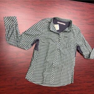 Icebreaker ladies button down wool shirt